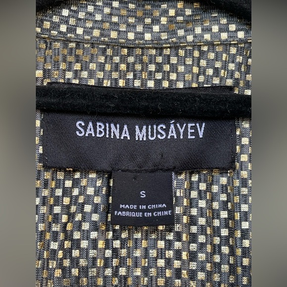 SABINA MUSÁYEV Tied Shimmer Tunic dress size small - Picture 7 of 16